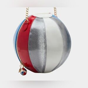 BETSEY JOHNSON KITSCH HAVIN A BALL AMERICAN FLAG CROSSBODY BAG - NWT